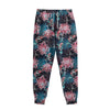 Japanese Koi And Chrysanthemums Print Sweatpants