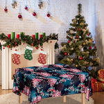 Japanese Koi And Chrysanthemums Print Tablecloth