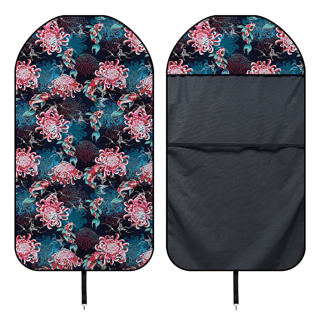 Japanese Koi And Chrysanthemums Print Waterproof Car Seat Cover