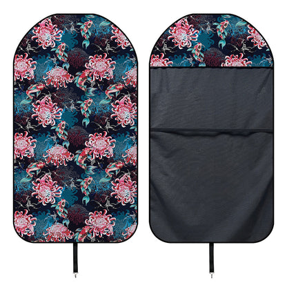 Japanese Koi And Chrysanthemums Print Waterproof Car Seat Cover
