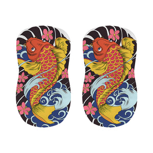 Japanese Koi And Flower Tattoo Print Bar Stool Covers