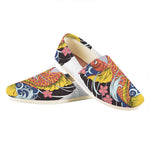 Japanese Koi And Flower Tattoo Print Casual Shoes