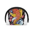 Japanese Koi And Flower Tattoo Print Coin Purse