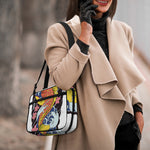 Japanese Koi And Flower Tattoo Print Double Strap Bible Bag