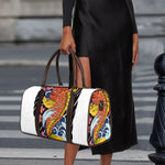 Japanese Koi And Flower Tattoo Print Duffle Bag