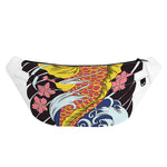 Japanese Koi And Flower Tattoo Print Fanny Pack