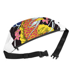 Japanese Koi And Flower Tattoo Print Fanny Pack