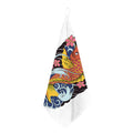 Japanese Koi And Flower Tattoo Print Hand Towel