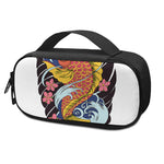 Japanese Koi And Flower Tattoo Print Insulin Cooler Travel Case