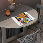 Japanese Koi And Flower Tattoo Print Placemat