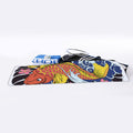 Japanese Koi And Flower Tattoo Print Sports Towel