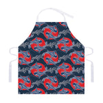 Japanese Koi Carp Fish Pattern Print Adjustable Apron