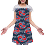 Japanese Koi Carp Fish Pattern Print Adjustable Apron