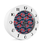 Japanese Koi Carp Fish Pattern Print Alarm Clock