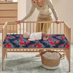 Japanese Koi Carp Fish Pattern Print Baby Crib Sheet