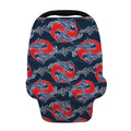 Japanese Koi Carp Fish Pattern Print Baby Seat Cover