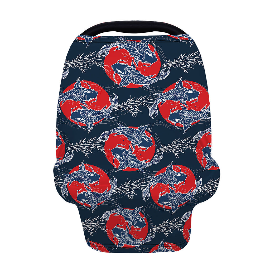 Japanese Koi Carp Fish Pattern Print Baby Seat Cover