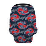 Japanese Koi Carp Fish Pattern Print Baby Seat Cover