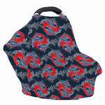 Japanese Koi Carp Fish Pattern Print Baby Seat Cover