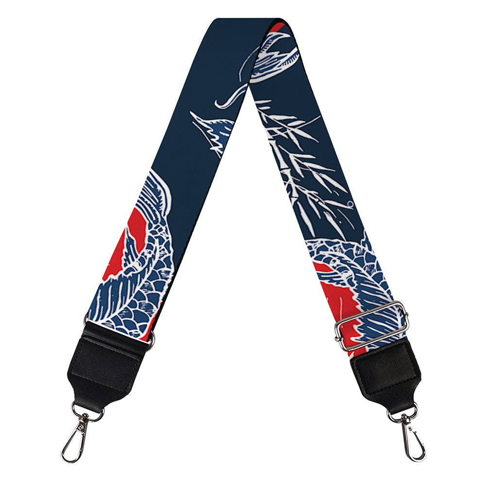 Japanese Koi Carp Fish Pattern Print Bag Strap