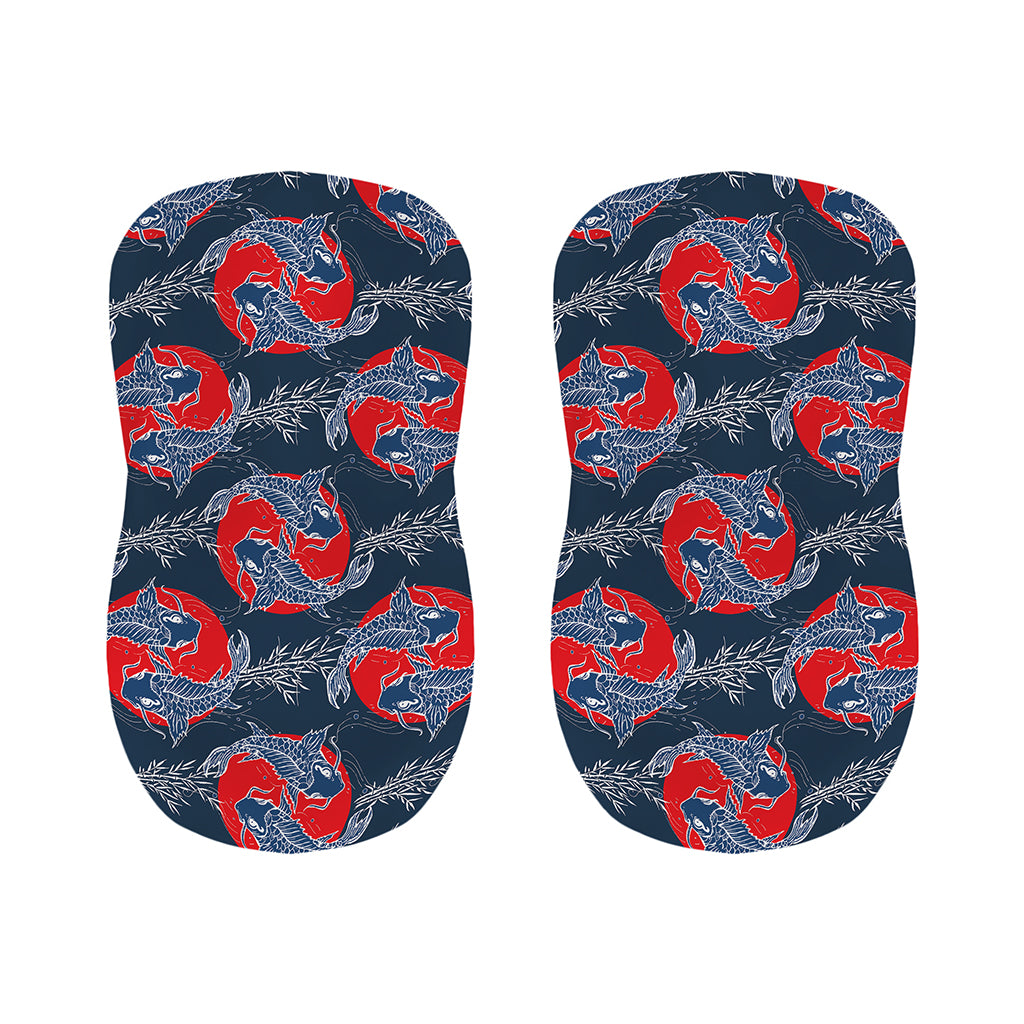Japanese Koi Carp Fish Pattern Print Bar Stool Covers