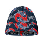 Japanese Koi Carp Fish Pattern Print Beanie