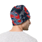 Japanese Koi Carp Fish Pattern Print Beanie