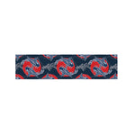 Japanese Koi Carp Fish Pattern Print Bed Runner