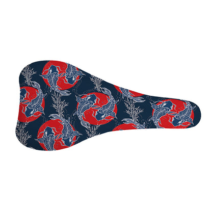 Japanese Koi Carp Fish Pattern Print Bicycle Seat Cover