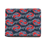 Japanese Koi Carp Fish Pattern Print Bifold Wallet
