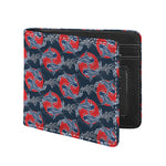 Japanese Koi Carp Fish Pattern Print Bifold Wallet