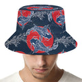 Japanese Koi Carp Fish Pattern Print Bucket Hat