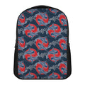 Japanese Koi Carp Fish Pattern Print Casual Backpack