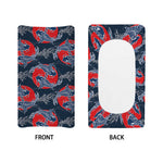 Japanese Koi Carp Fish Pattern Print Changing Pad Cover