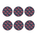Japanese Koi Carp Fish Pattern Print Coaster Set