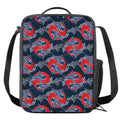Japanese Koi Carp Fish Pattern Print Crossbody Lunch Bag