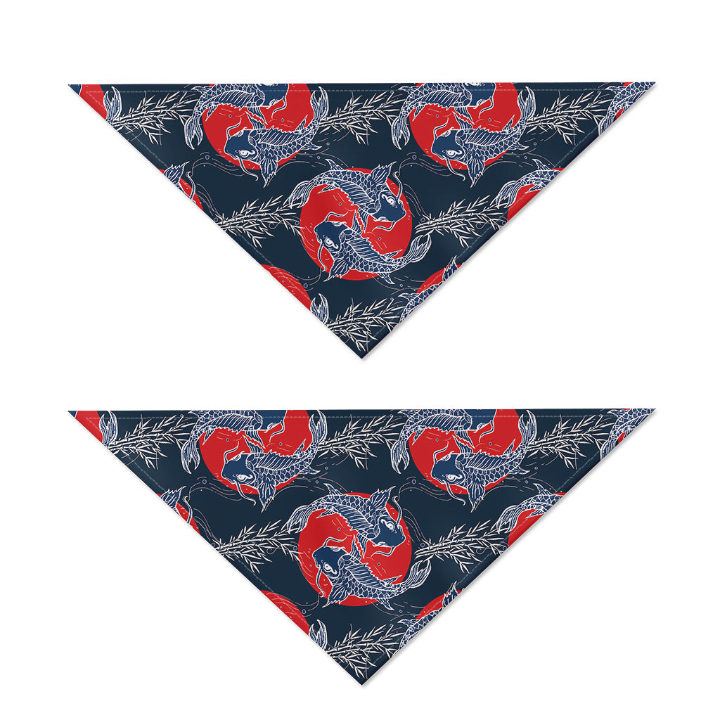 Japanese Koi Carp Fish Pattern Print Dog Bandana