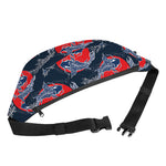 Japanese Koi Carp Fish Pattern Print Fanny Pack
