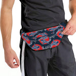 Japanese Koi Carp Fish Pattern Print Fanny Pack
