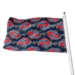 Japanese Koi Carp Fish Pattern Print Flag