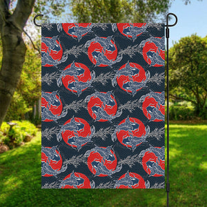 Japanese Koi Carp Fish Pattern Print Garden Flag