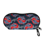 Japanese Koi Carp Fish Pattern Print Glasses Case