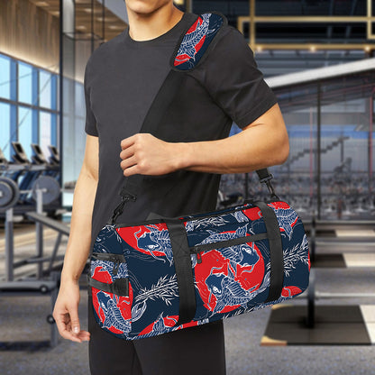 Japanese Koi Carp Fish Pattern Print Gym Bag