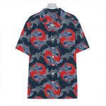 Japanese Koi Carp Fish Pattern Print Hawaiian Shirt