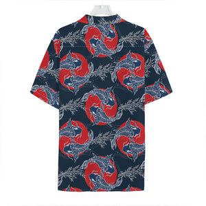 Japanese Koi Carp Fish Pattern Print Hawaiian Shirt