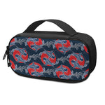 Japanese Koi Carp Fish Pattern Print Insulin Cooler Travel Case
