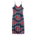 Japanese Koi Carp Fish Pattern Print Jersey Midi Cami Dress