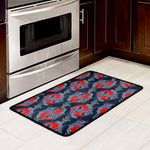 Japanese Koi Carp Fish Pattern Print Kitchen Mat