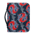 Japanese Koi Carp Fish Pattern Print Leather Bible Cover