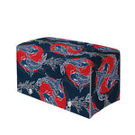 Japanese Koi Carp Fish Pattern Print Leather Tissue Box Cover